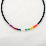 7 Chakra Semi Precious Stone Necklace Beaded Choker