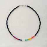 7 Chakra Semi Precious Stone Necklace Beaded Choker