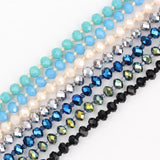 Small Glass Beads Chains, Faceted Glass Beads Jewelry