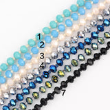 Small Glass Beads Chains, Faceted Glass Beads Jewelry
