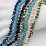 Small Glass Beads Chains, Faceted Glass Beads Jewelry