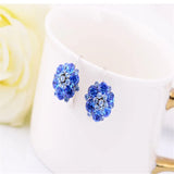 Colorful Beads Lucky Rhinestones Ethnic Clip On Earrings Statement Jewelry