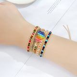 7 Colors Chakra Natural Stone Wrap Bracelet for Women