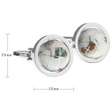 7 Colors Globe Cufflink Earth Cuff Link