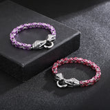 Snake Head Bracelet Stainless Steel King Chain Wristband