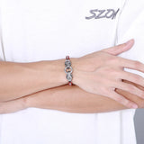 Snake Head Bracelet Stainless Steel King Chain Wristband