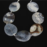 7PCS Colos Achate Dragon Veins Oval Beads