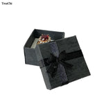 Earring Ring Storage Box with Ribbon