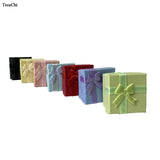 Earring Ring Storage Box with Ribbon