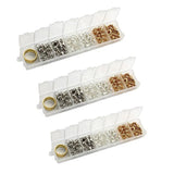 DIY Jewellery Findings Kit with Alloy Jump Rings & Clasps