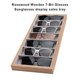7 Grids Glasses Display Tray Cases Sunglasses Necklace Rack