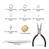 7 Grids Jewelry Findings Tool Set DIY Accessories Jump Rings/Lobster Clasps