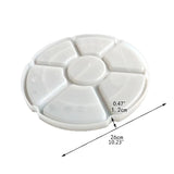 7 Grids Tray Painting Plate Epoxy Resin Mold Makeup Storage Tray Silicone Mould