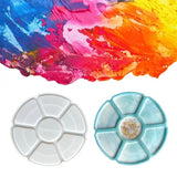 7 Grids Tray Painting Plate Epoxy Resin Mold Makeup Storage Tray Silicone Mould