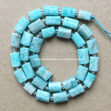 Natural Brazil Amazonite Cylinder Stone Beads