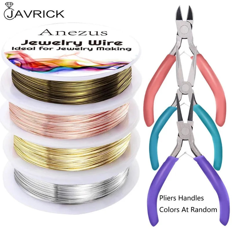7 Pc Jewelry Making Tools Kit with Pliers, Cutters & Wires
