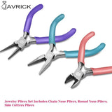 7 Pc Jewelry Making Tools Kit with Pliers, Cutters & Wires