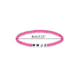 7 Pack WWJD Stretch Bracelets Summer Colors Beaded Religious Christian Jewelry