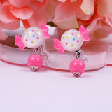 7 Pairs Kids Clip on Earrings Mix In Box Children's Baby Girl Party Jewelry