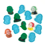 7 Pcs Foreigner Head Keychain Resin Mold DIY Crafts Jewelry Making Tool