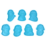 7 Pcs Foreigner Head Keychain Resin Mold DIY Crafts Jewelry Making Tool