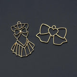 7 Pcs Blank Frame Open Bezel Setting for UV Resin Pendant DIY Jewelry