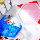 7 Pcs Resin Silicone Molds - DIY Crystal Coaster Molds for Crafts