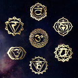 7 Pcs Sacred Geometry Metal Stickers for Resin Filler