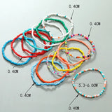 7 Pcs Boho Elastic Beaded Bracelets for Women