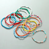 7 Pcs Boho Elastic Beaded Bracelets for Women