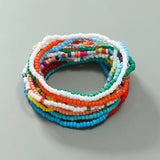 7 Pcs Boho Elastic Beaded Bracelets for Women