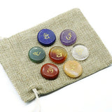 7 Pcs Chakra Tiger Eye Stone Reiki Set