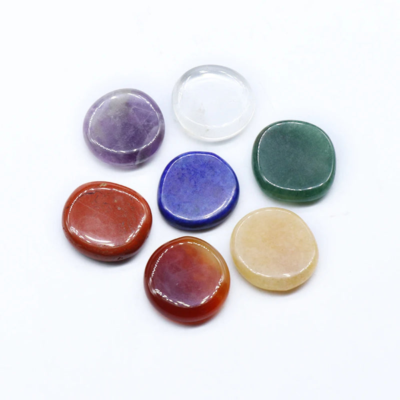 7 Pcs Chakra Tiger Eye Stone Reiki Set