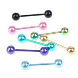7 Pcs Stainless Steel Tongue Piercing Set