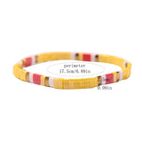 Colorful Tila Beads Bracelet for Women Glass Charm Pulseras Femme Jewelry