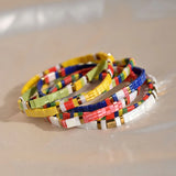 Colorful Tila Beads Bracelet for Women Glass Charm Pulseras Femme Jewelry