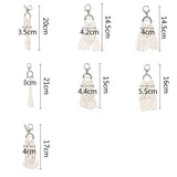 7 Mini Macrame Keychains Bag Charms for Car Purse Phone Supplies