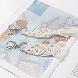 7 Mini Macrame Keychains Bag Charms for Car Purse Phone Supplies