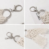 7 Mini Macrame Keychains Bag Charms for Car Purse Phone Supplies