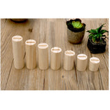 7 Pieces Natural Wooden Ring Jewelry Display Stand Organizer