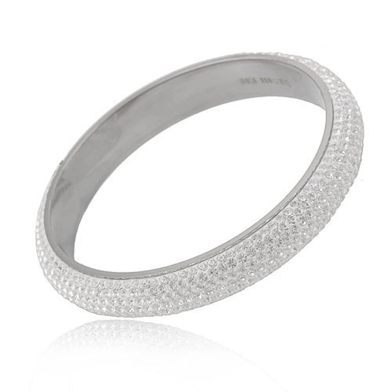 Crystal Stainless Steel Bangles for Women