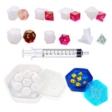 7 Resin Dice Moulds Hexagon Dice Box Epoxy Casting Dice