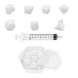 7 Resin Dice Moulds Hexagon Dice Box Epoxy Casting Dice