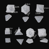 Resin Dice Moulds + Silicone Hexagon Box Epoxy Casting Dice