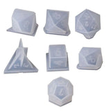 7 Shapes Dice Silicone Mould Square Triangle Dice Mold