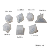 7 Shapes Dice Silicone Mould Square Triangle Dice Mold