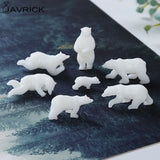 7 Shapes Silicone Mini Polar Bear Modeling Resin Mold for Crafts