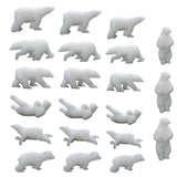 7 Shapes Silicone Mini Polar Bear Modeling Resin Mold for Resin Crafts