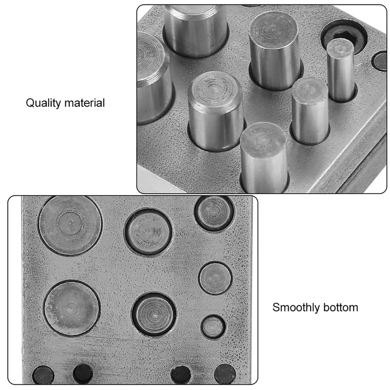 7 Sizes Disc Cutter Set for Metal Form& Repair, Coin Pendant Punch and Die Set