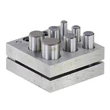 7 Sizes Disc Cutter Set for Metal Form& Repair, Coin Pendant Punch and Die Set
